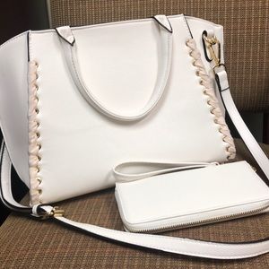 Designer purse with matching wallet